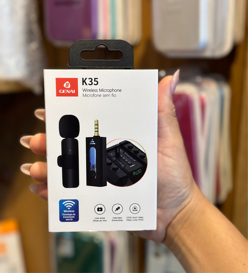 Microfone sem fio K35 Wireless