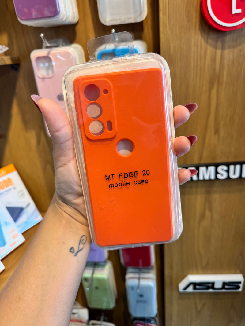 Case de silicone para Moto Edge 20