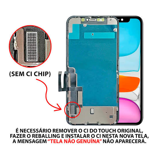 Tela frontal iPhone 11 linha Premium