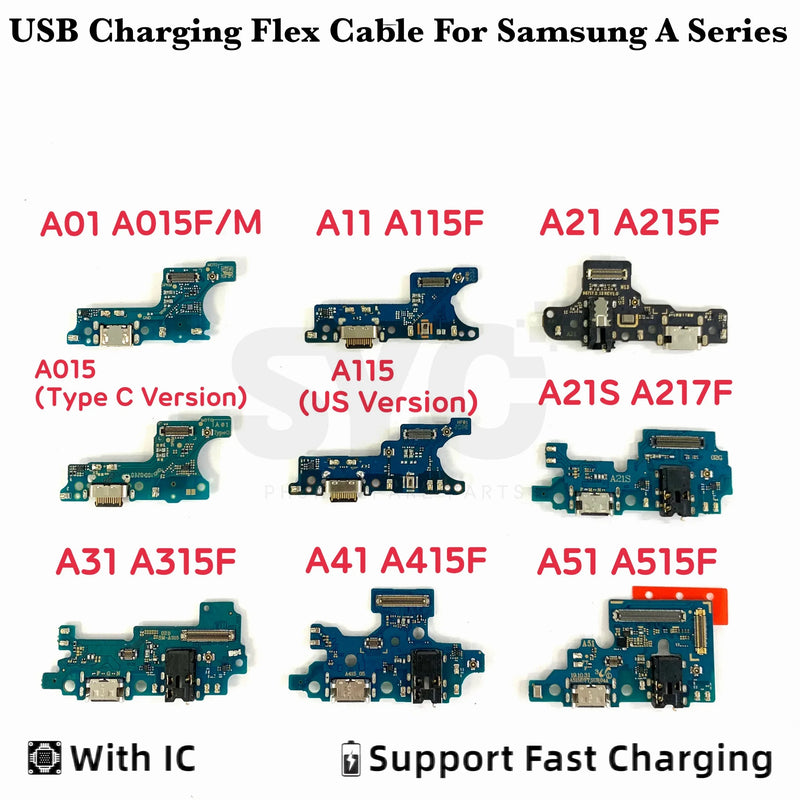 Doc de Carga para Samsung A01, A11, A21, A21S, A217F, A31, A41, A51, A71