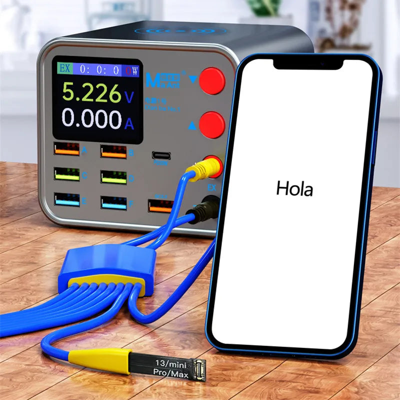 USB Charger Irfora MaAnt Dianba 1 multifuncional com 8 portas USB com função de curto-circuito inteligente e carregamento rápido sem fio