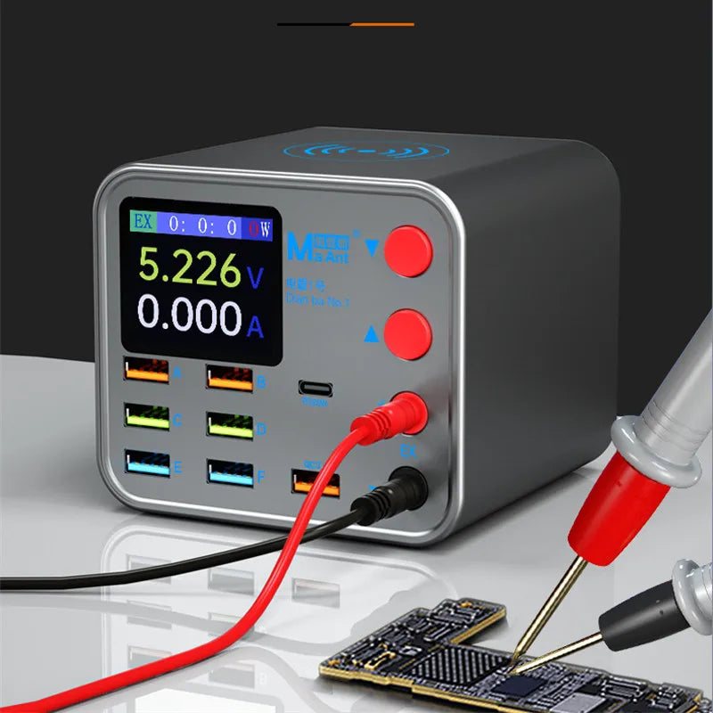 USB Charger Irfora MaAnt Dianba 1 multifuncional com 8 portas USB com função de curto-circuito inteligente e carregamento rápido sem fio