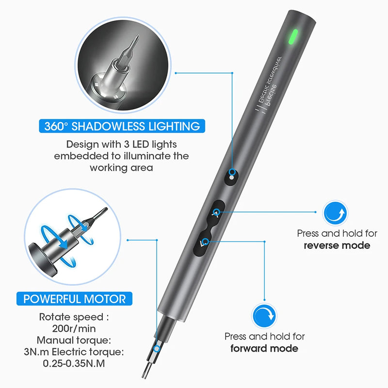 Chave Eletrica para consertos de celulares King Sdun com kit completo