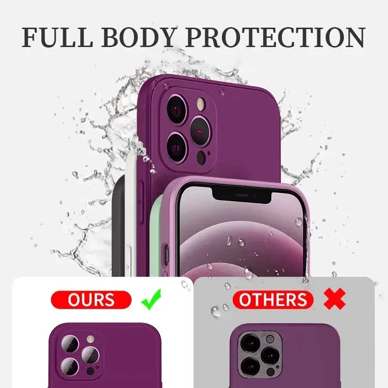 Case aveludada com Proteção contra Colisão iPhone